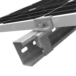 C-Profile Zn-Al-Mg Coated Steel Solar Mounting System